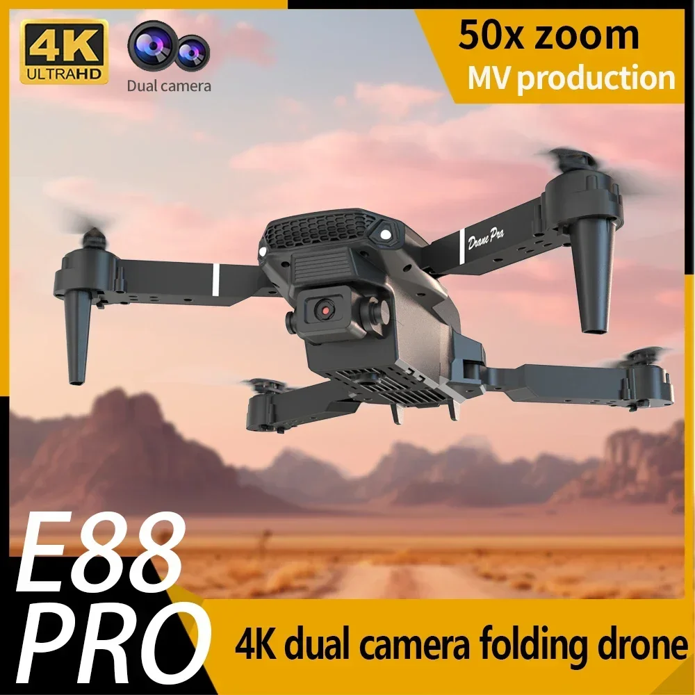 Drone Kit Tricopter - E88 Mini RC Drone Foldable Camera