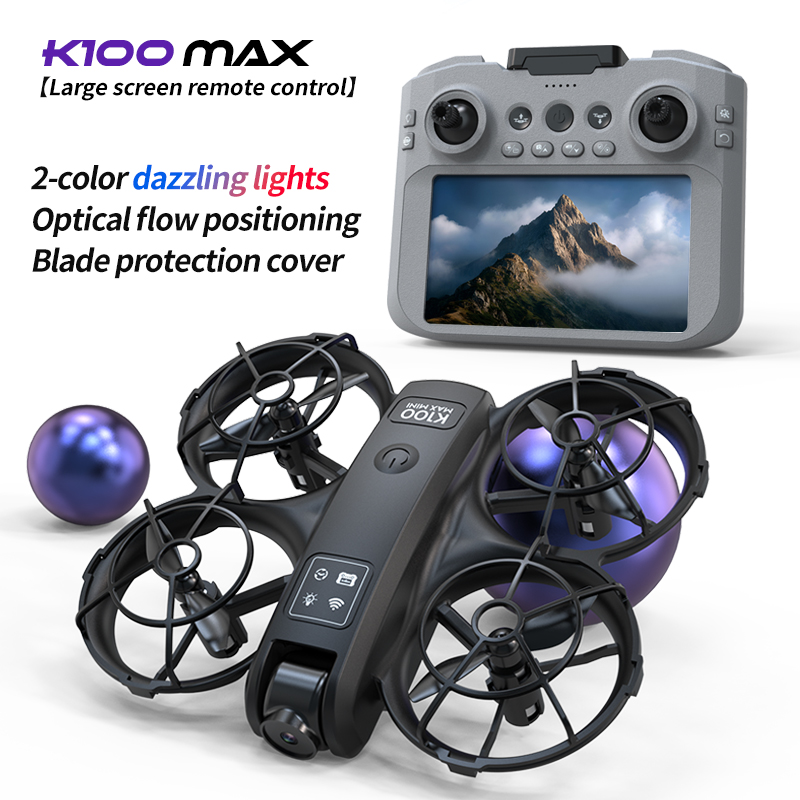 K100 Max Mini RC Drone 4K Prof - огляд і ціна Drone Kit Tricopter